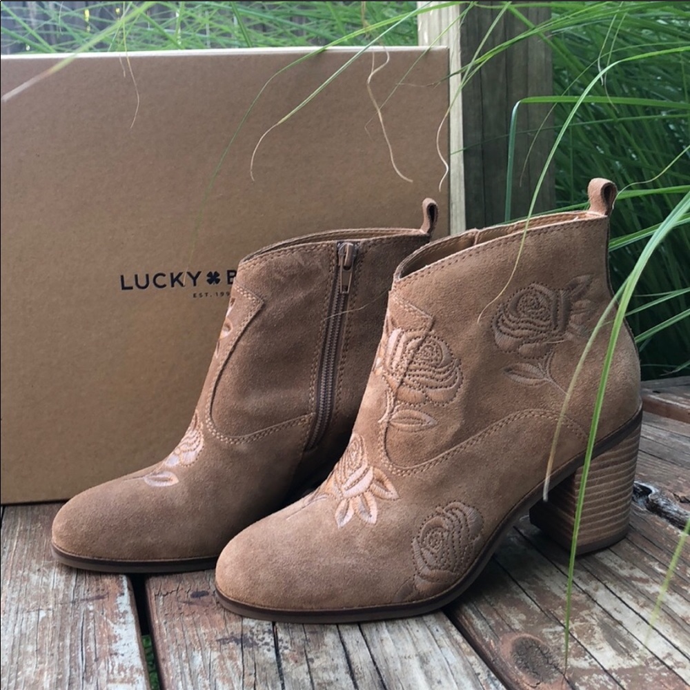 NWB Lucky Brand Rose Booties